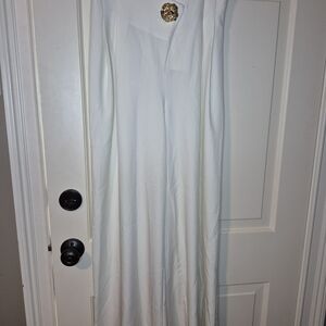 Commense White Wide Leg Jumpsuit